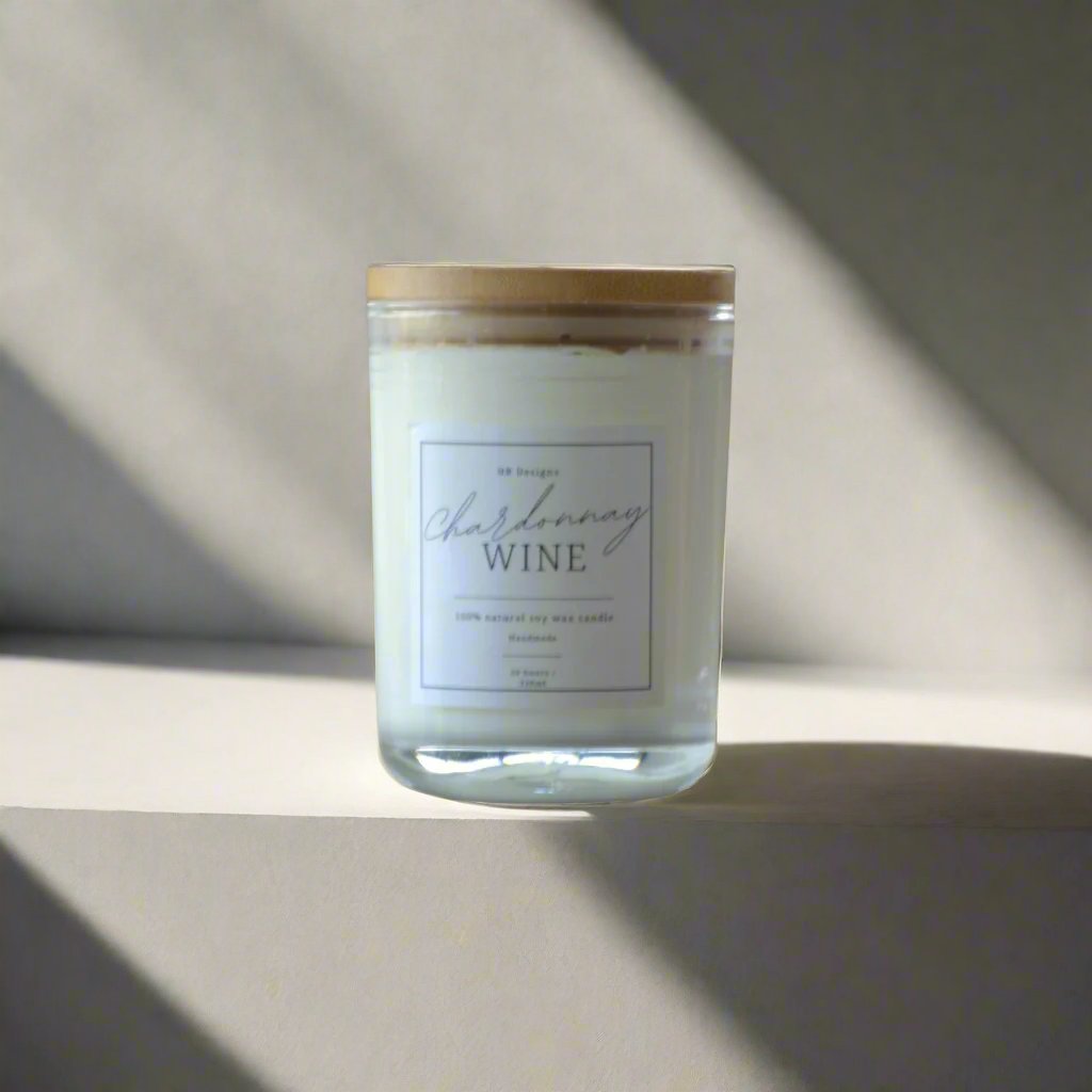 Chardonnay Wine Soy Wax Scented Candle