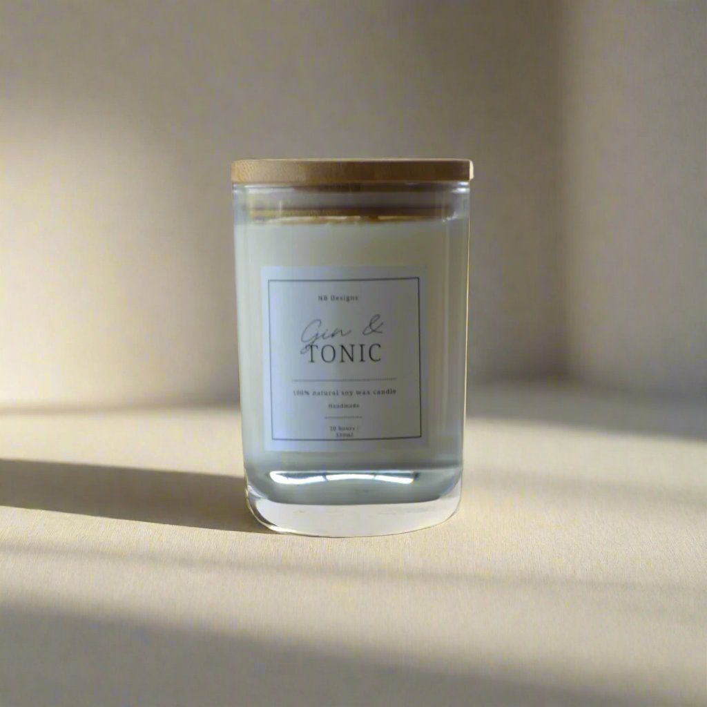 Gin & Tonic Soy Wax Scented Candle