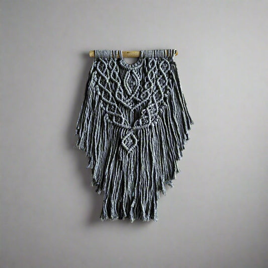 Ana Grey Macrame Wall Hanger