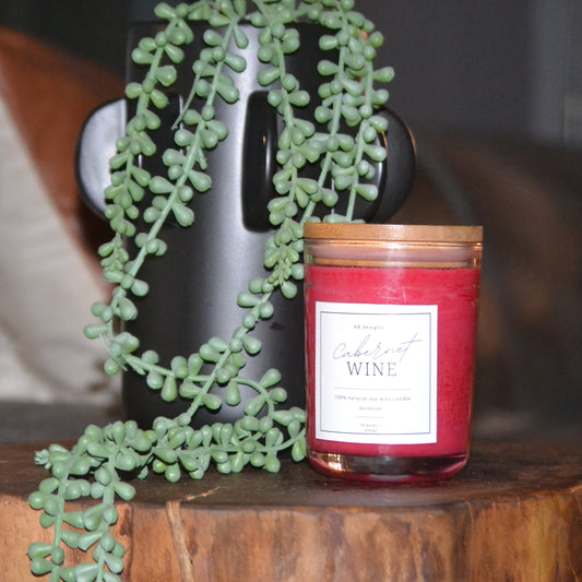 Cabernet Wine Soy Wax Scented Candle