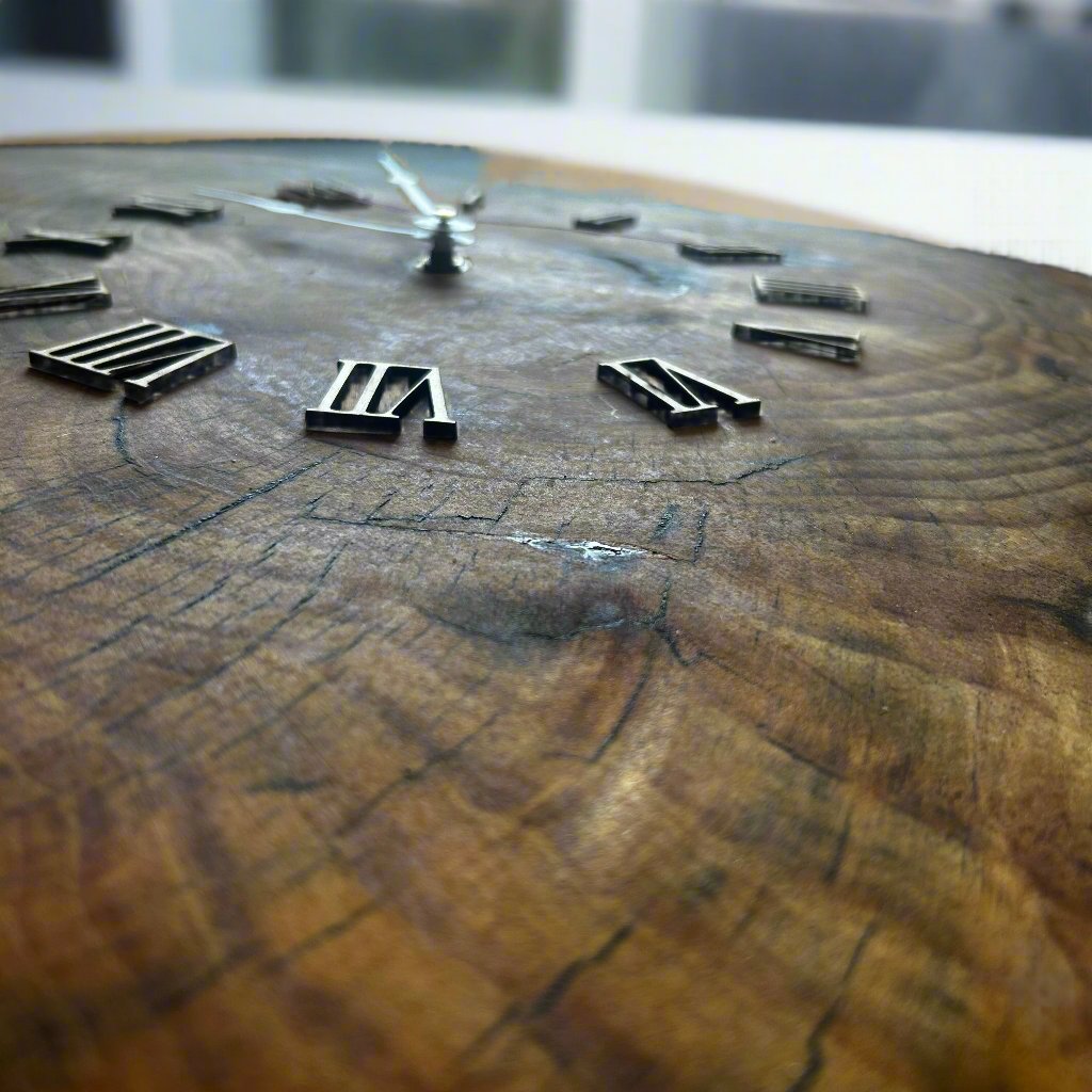 Raw Wood Clock