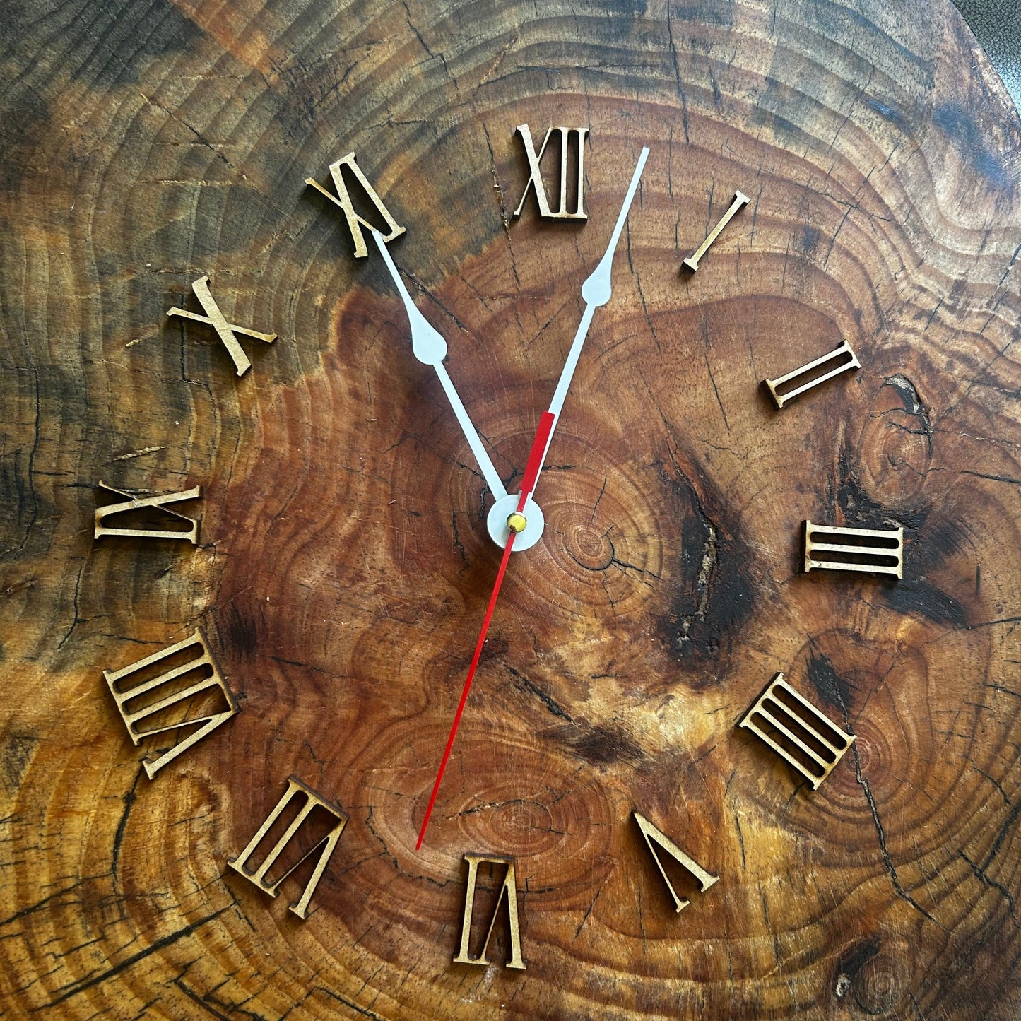 Raw Wood Clock