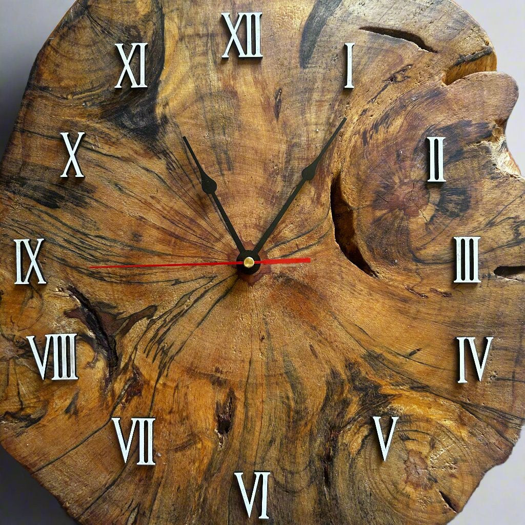 Raw Wood Clock