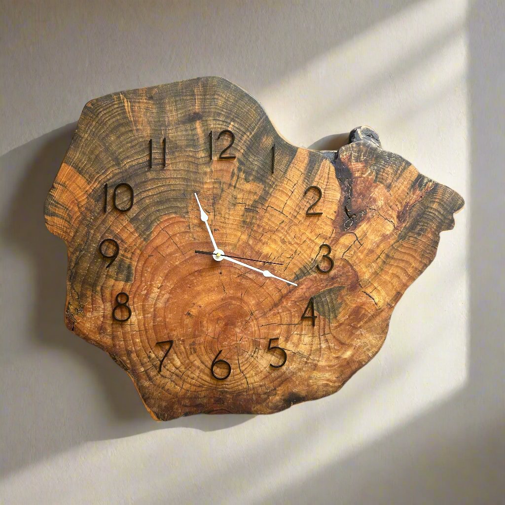 Raw Wood Clock