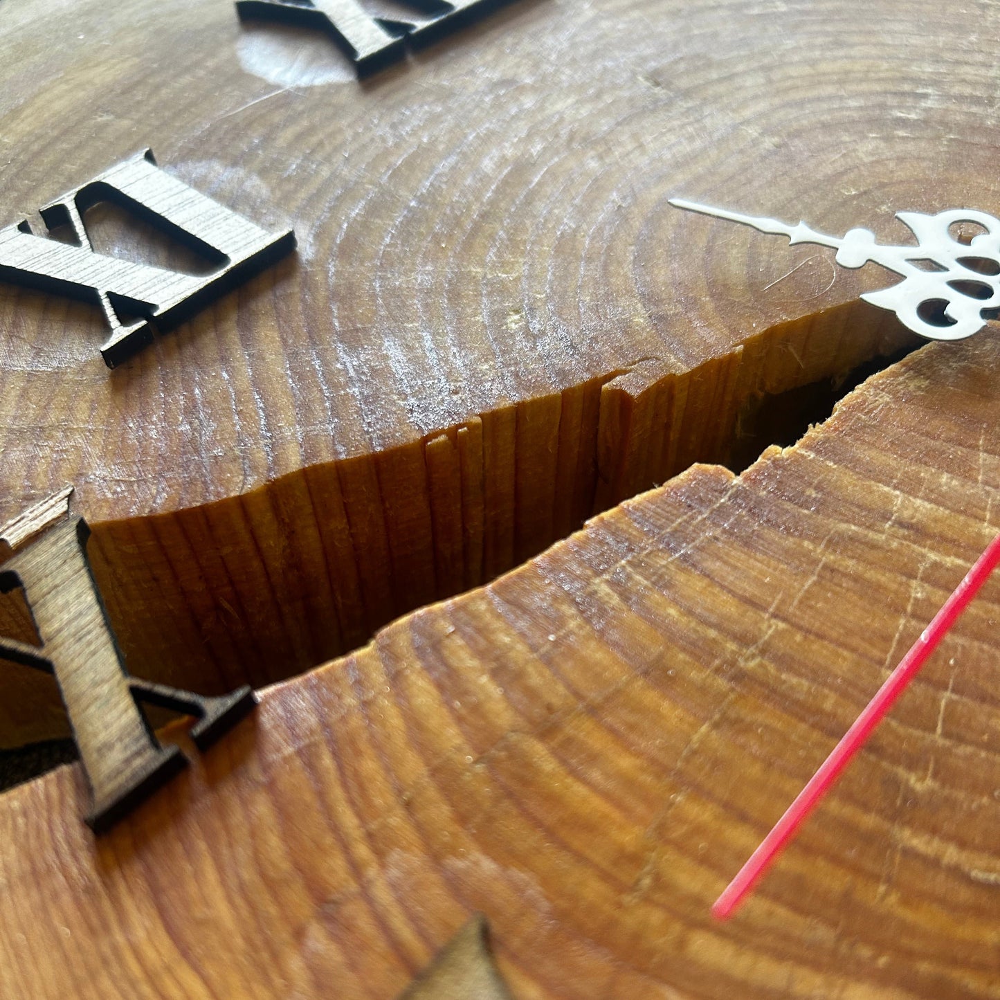 Raw Wood Clock