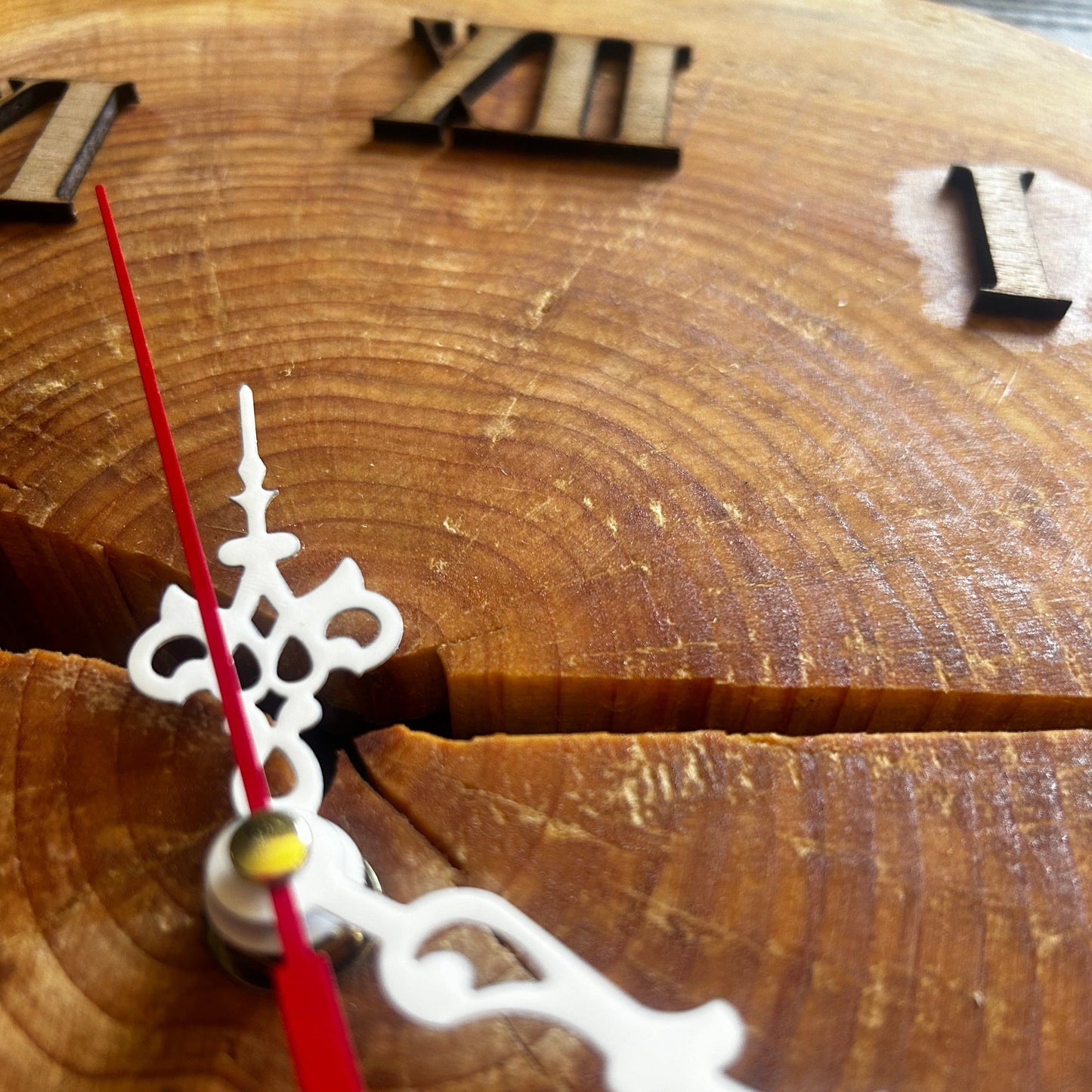 Raw Wood Clock