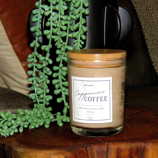 Cappuccino Soy Wax Scented Candle