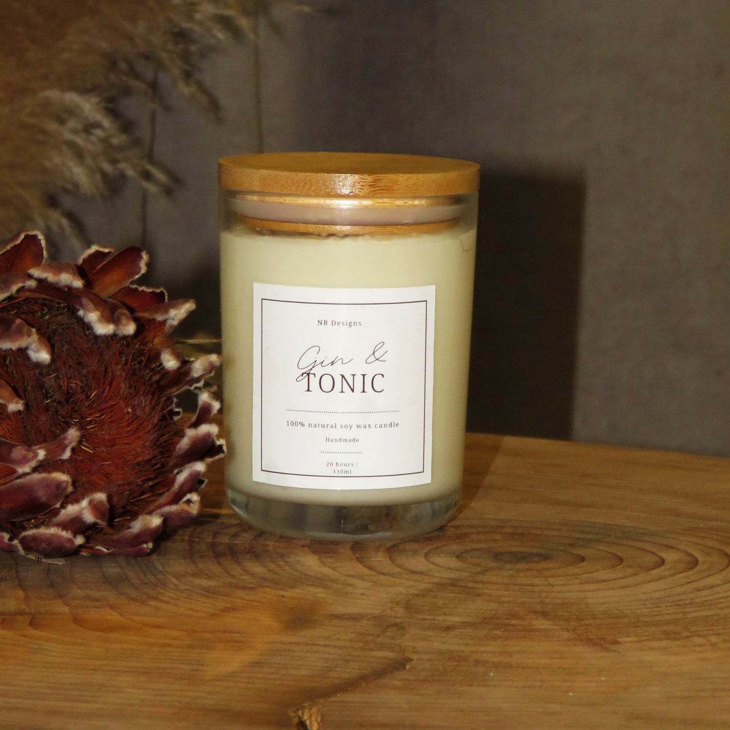 Gin & Tonic Soy Wax Scented Candle