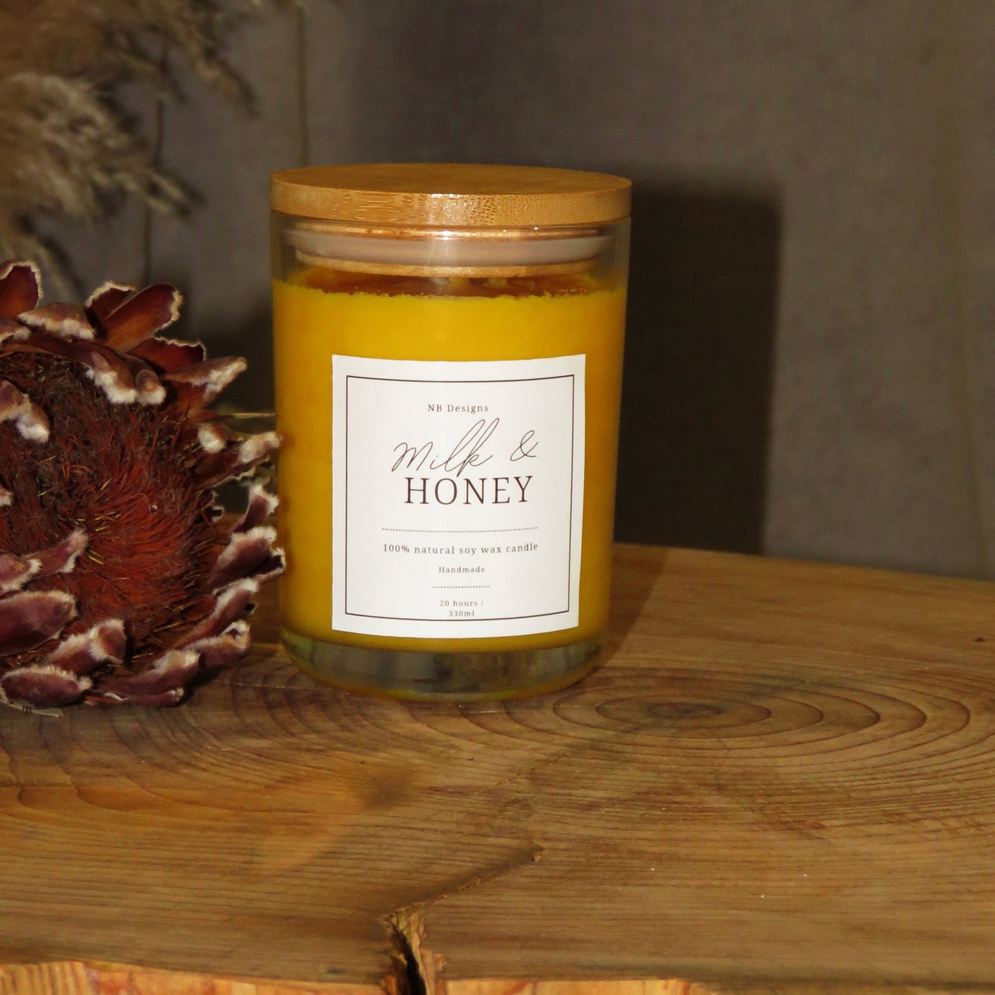 Milk & Honey Soy Wax Scented Candle