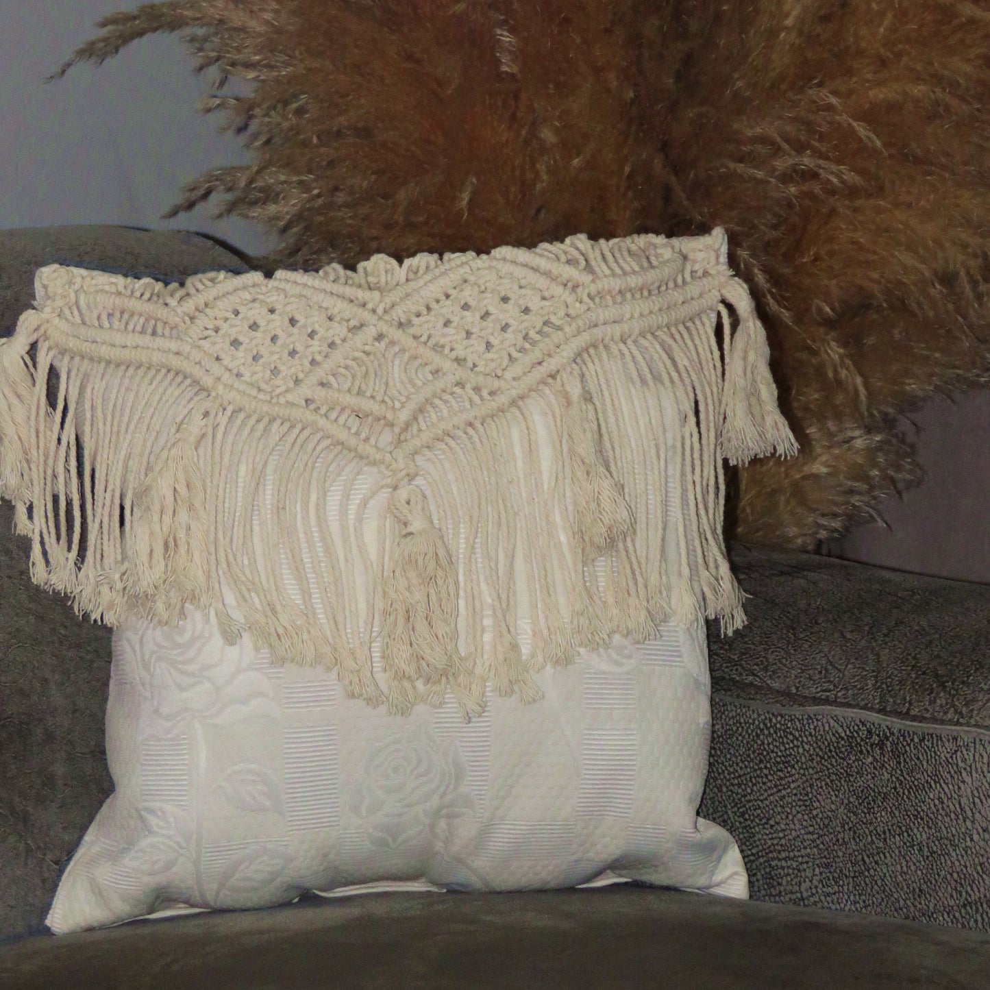 Jemima Macrame Cushion